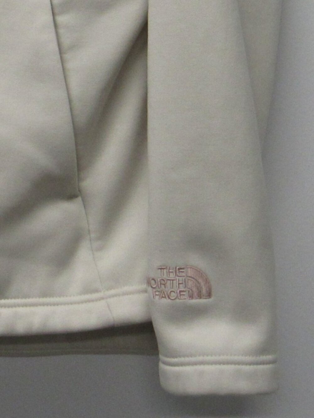 The North Face Rosie Sherpa Quilted Quarter Snap Jacket Women's sz M Pink Cream - Picture 4 of 4